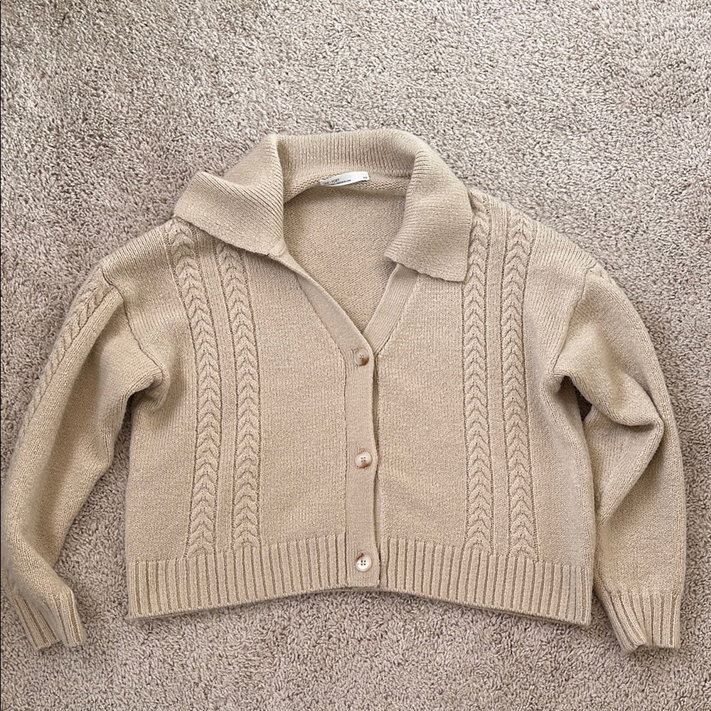 Oak + Fort Cream Sweater